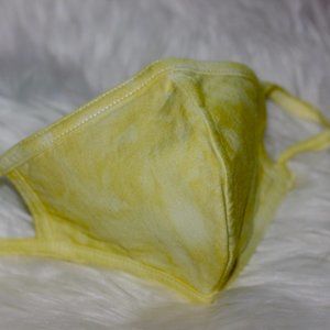 Lemon Tie Dye Pastel face mask